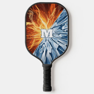 Dynamisches Feuer- und Eis-Elementar Pickleball Schläger