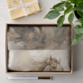 Dynamisches galoppierendes Pferd im Wasser Seidenpapier (Geschenk)