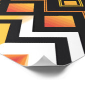 dynamisches geometrisches Fusionsmuster Poster (Ecke)