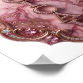 Dynamisches Gold MAGISCHE 3D-Textkunst Poster (Ecke)