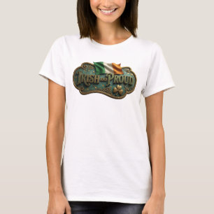 Dynamisches Gold STOLZ IRLÄNDER Custom-T-Shirt T-Shirt