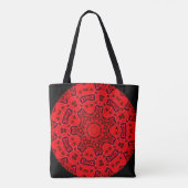 Dynamisches grafisches Design für Tote Bag Tasche (Rückseite)