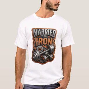 Dynamisches Grau MIT DEM EISEN VERHEIRATET Druck T-Shirt