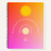 dynamisches Manifestationsblatt Notizblock (Vorderseite)