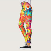 Dynamisches Mode-Fraktal farbenfroh Leggings (Links)