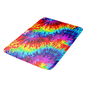 DYNAMISCHES MODERNES DESIGN TIE-DYE BADEMATTE