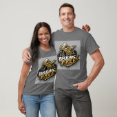 Dynamisches Motorrad mit fett Typografie T-Shirt (Unisex)