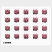 Dynamisches Pink QUEENS NYC Sticker Design (Blatt)