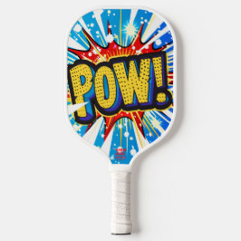 Dynamisches 'POW'-Comic-Paddel Pickleball Schläger