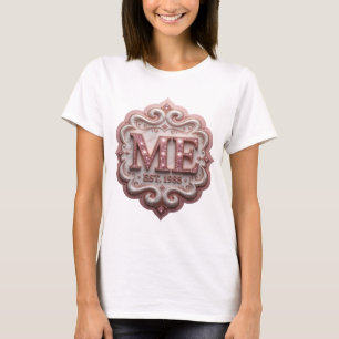 Dynamisches Rosa ABSTRACT ART Künstlerisches Motiv T-Shirt