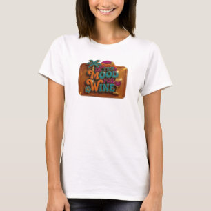Dynamisches Rosa IN DER STIMMUNG FÜR WEIN Künstler T-Shirt
