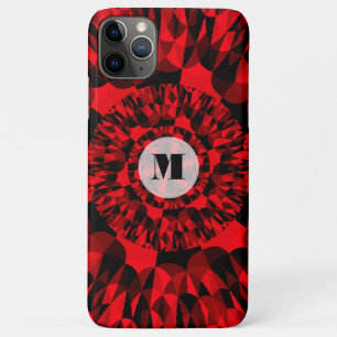Dynamisches Rot Schwarzes Geometrisches Energetisc Case-Mate iPhone Hülle