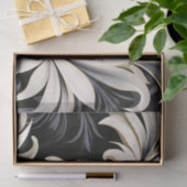 Dynamisches Schwarz-Weiß-Muster Seidenpapier (Geschenk)