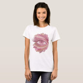 Dynamisches Silber ABSTRACT ART Design T-Shirt (Vorne ganz)
