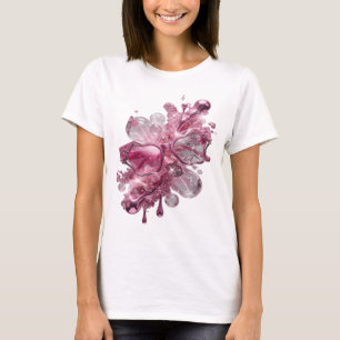 Dynamisches Silber ABSTRACT ART Kunstprint v2 T-Shirt