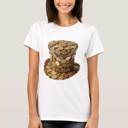 Dynamisches Silber GELDBEUTEL 3D-Text-Kunstwerk T-Shirt (Vorderseite)