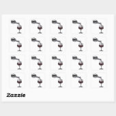 Dynamisches Silber-Geschenk-Sticker Quadratischer Aufkleber (Blatt)