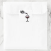 Dynamisches Silber-Geschenk-Sticker Quadratischer Aufkleber (Tasche)