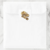 Dynamisches Silber GOLDENE BLUMEN Sticker Grafik (Tasche)