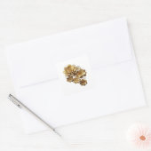 Dynamisches Silber GOLDENE BLUMEN Sticker Grafik (Umschlag)