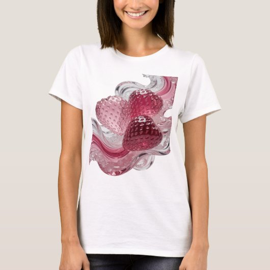 Dynamisches Silber LOVE Fettes Design T-Shirt (Vorderseite)