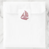 Dynamisches Silber PINK CRYSTAL SHIP Sticker Druck (Tasche)