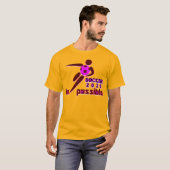Dynamisches Soccer 2026 Silhouettendesign T-Shirt (Vorne ganz)