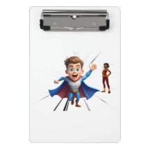 Dynamisches Superhelden-Team Mini-Clipboard