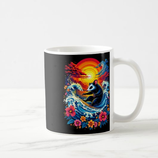Dynamisches Tier-Surfen Kaffeetasse (Rechts)