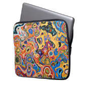 Dynamisches und dynamisches Abstraktes Muster Laptopschutzhülle (Vorderseite Links)