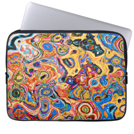 Dynamisches und dynamisches Abstraktes Muster Laptopschutzhülle