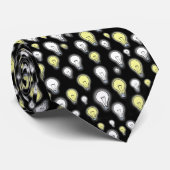 Dynamisches und einzigartiges Glühlampe-Muster Krawatte (Gerollt)