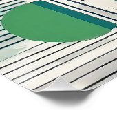 Dynamisches und modernes geometrisches Design Poster (Ecke)
