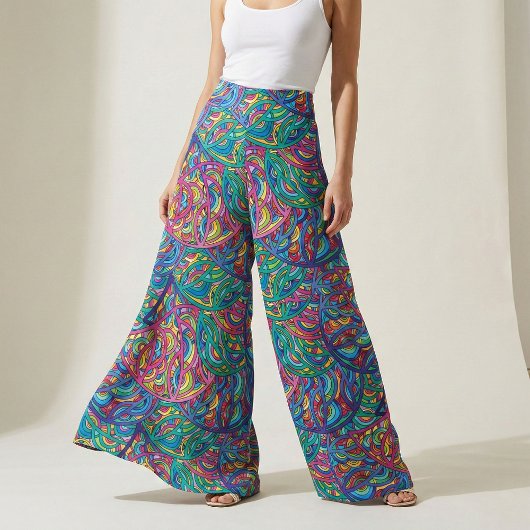 Dynamisches Urban Waves Abstraktes Muster Stoff