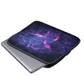 Dynamisches Weltraum-Nebel-Kosmos-Bild Laptopschutzhülle (Vorne Knopf)