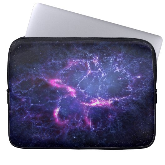 Dynamisches Weltraum-Nebel-Kosmos-Bild Laptopschutzhülle (Vorderseite)