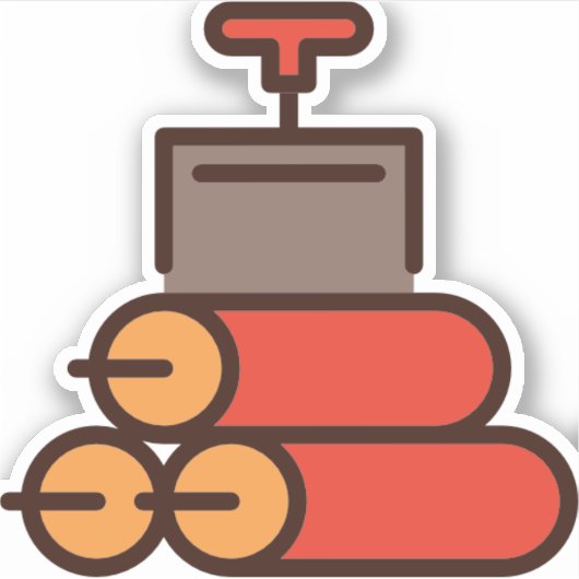 Dynamit Aufkleber (Vorderseite)