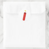 dynamit dynamite runder aufkleber (Tasche)