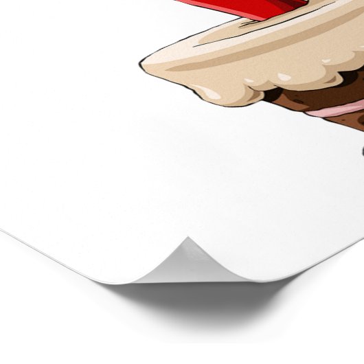 Dynamit in einem Kuchenplakat Poster (Ecke)