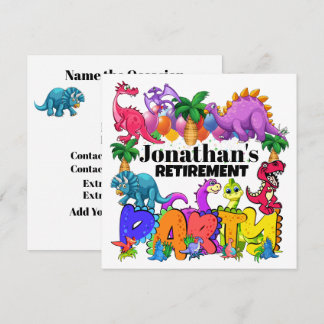 DYNAMIT-O-SAURIER DINOSAURIER-EINLADUNG EINLADUNG
