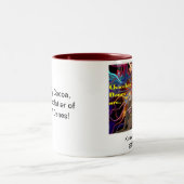 Dynamit-Schokoladen-Dänen Zweifarbige Tasse (Mittel)