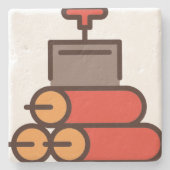 Dynamit Steinuntersetzer (Vorderseite)