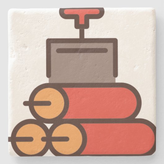 Dynamit Steinuntersetzer (Vorderseite)