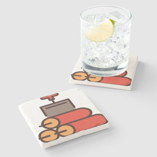 Dynamit Steinuntersetzer (Seitenansicht)