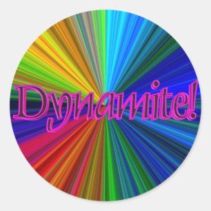 Dynamitaufkleber Runder Aufkleber