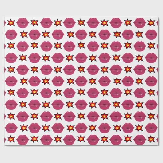 Dynamite Kisser Wrapping Paper Geschenkpapier (Flach)
