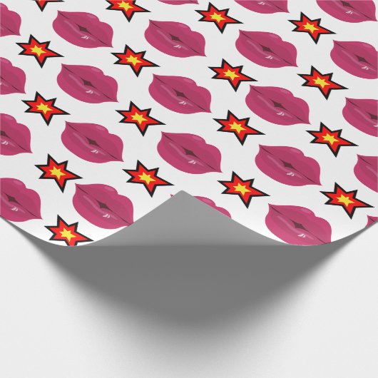 Dynamite Kisser Wrapping Paper Geschenkpapier (Ecke)