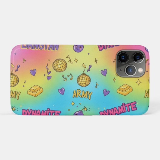 Dynamite Pop Art Rainbow Pattern Case-Mate iPhone Hülle (Rückseite (Horizontal))