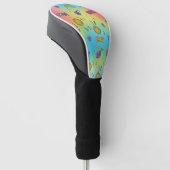 Dynamite Pop Art Rainbow Pattern Golf Headcover (angewinkelt)