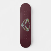Dynamo-Rot Skateboard (Vorne)